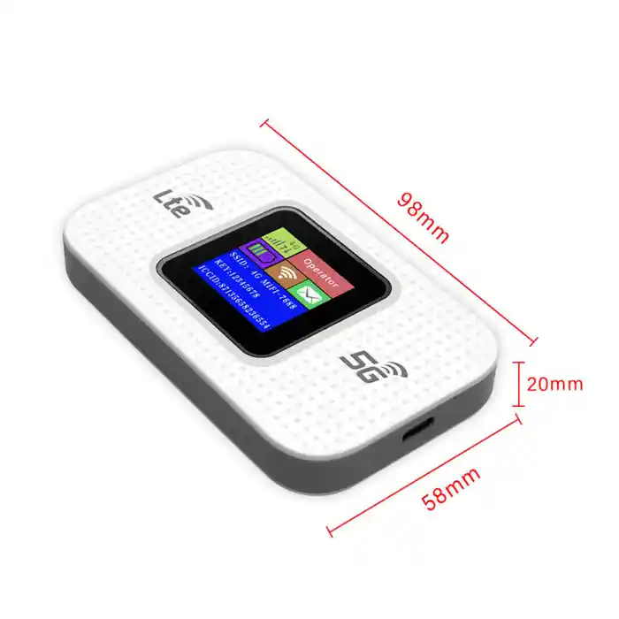 MF68E 4G Portable Pocket Routing Wi-Fi 150Mbps Wireless Routing SIM Plug 3000mAh Color Screen WEP WiF 3000mAh Mobile Data